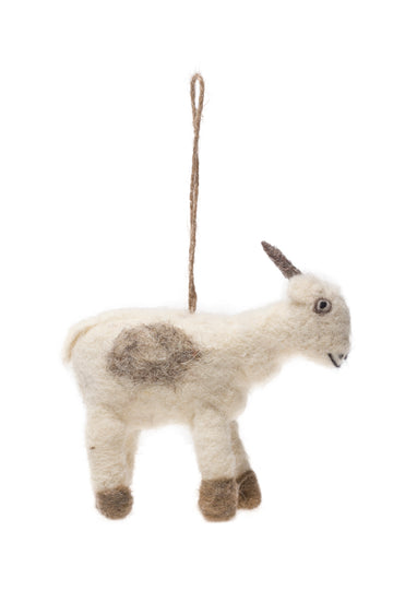 Felt Goat Hanging Ornament