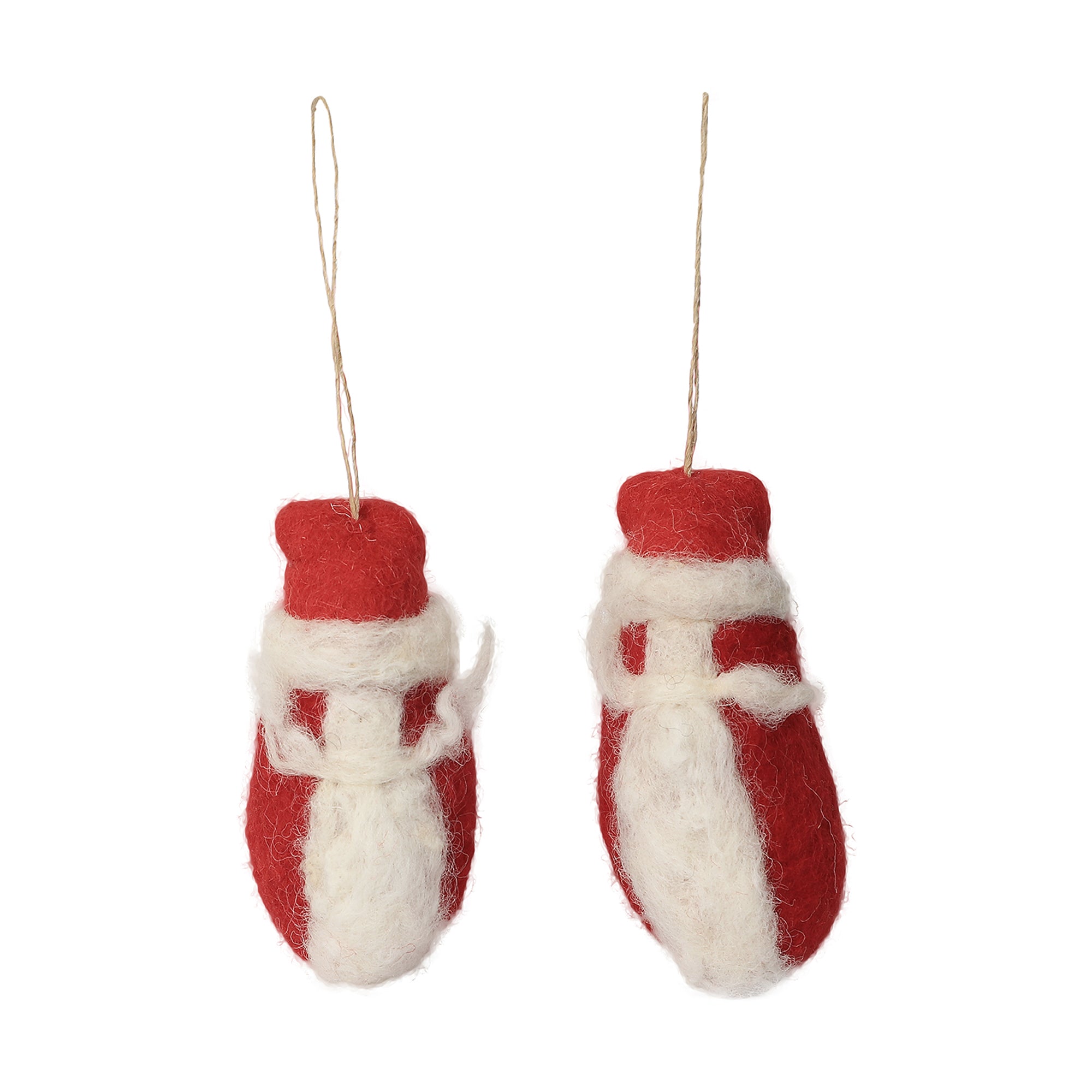 Santa With Beard And Moustache (Set Of 2)