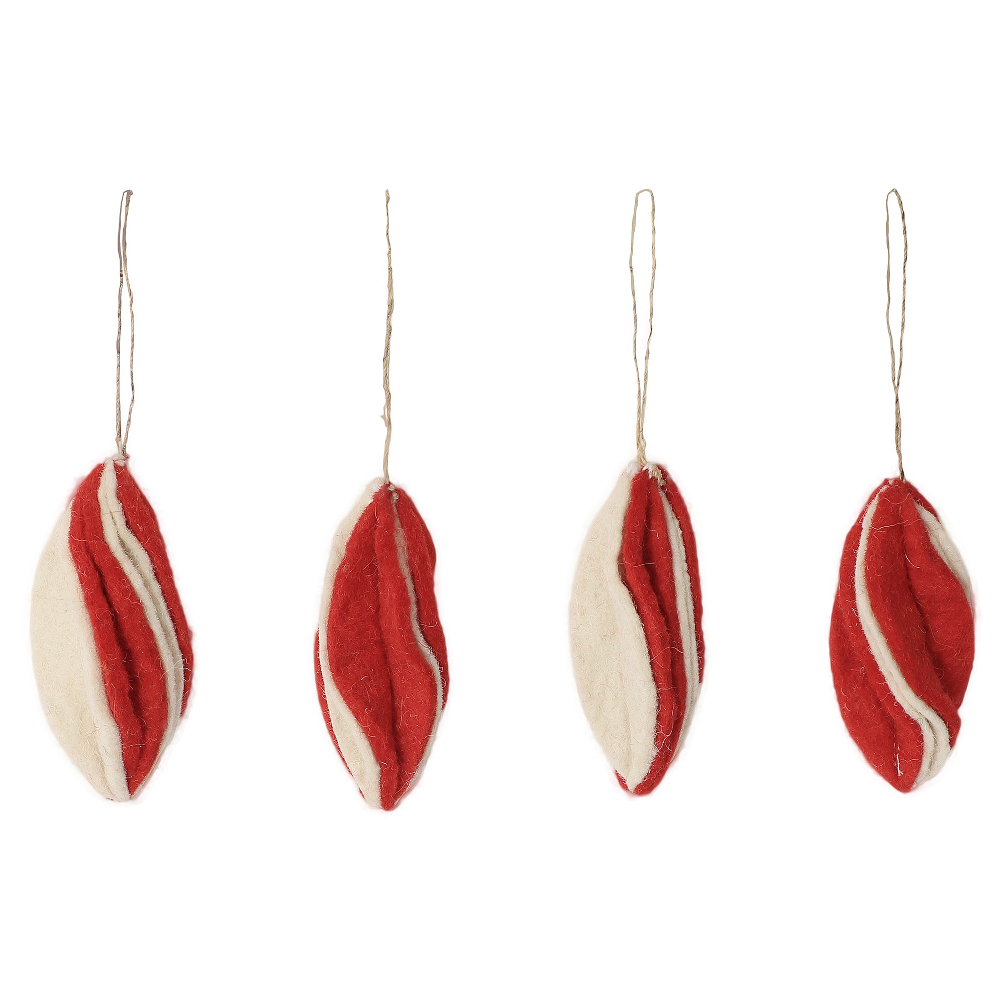 Hanging Marquise Bauble Set Of 4